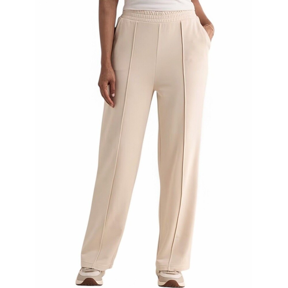 NEW A New Day Cream Wide Leg Pull On Pants - Size 1X Womens - Ivory